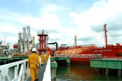 Xuất bán LPG tại kho cảng Thị Vải